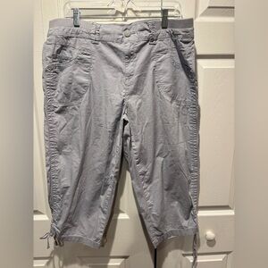 Avenue Gray Cargo Pants Relaxed